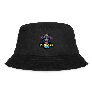Thailand 2024 Affe - Bucket Hat - Schwarz - Vorne - Lela (165cm)