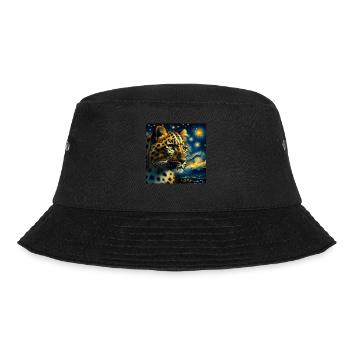 Amur Leopard Starry Night - Bucket Hat - black - Front - Lela (165cm)
