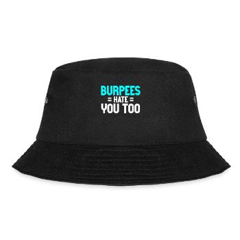 Burpee Workout Gym Citations Les Burpees vous détestent aussi - Bob - noir - Devant - Lela (165cm)