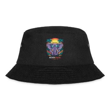Chillout Vibes Design Entspannt und Stilvoll - Bucket Hat - Schwarz - Vorne - Lela (165cm)