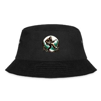 Bigfoot Gitarre Rockmusik - Bucket Hat - Schwarz - Vorne - Lela (165cm)