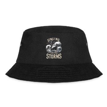 Sailors Sea Shanty Singing Ship Adventures - Bucket Hat - black - Front - Lela (165cm)