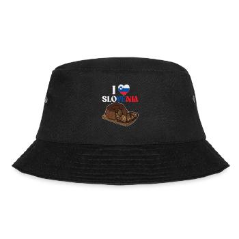 Slowenien Rollkuchen Potica Wallnuss Kuchen - Bucket Hat - Schwarz - Vorne - Lela (165cm)
