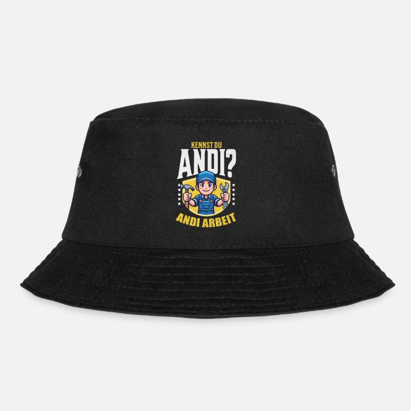 Handwerker Andi Arbeit Geschenk Sprüche Lustig - Bucket Hat - Schwarz