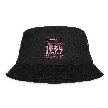 September 1994 30-jähriges Jubiläum der Frau - Bucket Hat - Schwarz - Vorne - Lela (165cm)
