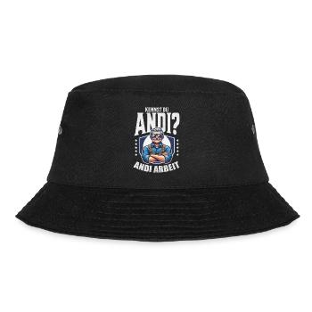 Handwerker Andi Arbeit Geschenk Sprüche Lustig - Bucket Hat - Schwarz - Vorne - Lela (165cm)