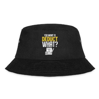 Sie möchten abziehen, was für ein lustiger Buchhaltungs-CPA - Bucket Hat - Schwarz - Vorne - Lela (165cm)
