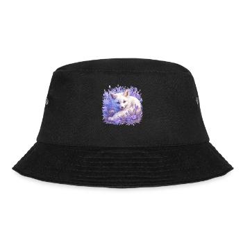 Arctic Fox Polarfüchse Polarfuchs - Bucket Hat - black - Front - Lela (165cm)