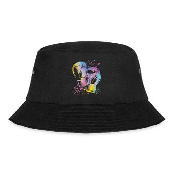 Boxen Kämpfer Kinder Boxen Match Boxer - Bucket Hat - Schwarz - Vorne - Lela (165cm)