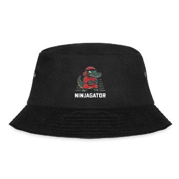 Ninja Alligator Gamer Fun Gaming Reptile Graphic - Bucket Hat - black - Front - Lela (165cm)