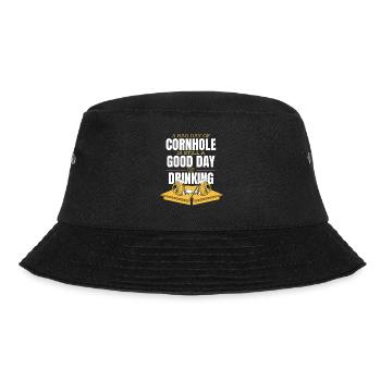 Bad Day Of Cornhole Good Day Of Drinking Boards - Bucket Hat - black - Front - Lela (165cm)