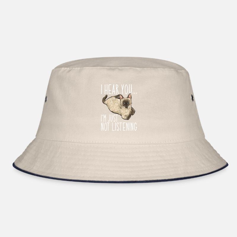 Siamkatze Katze Siamese Bucket Hat