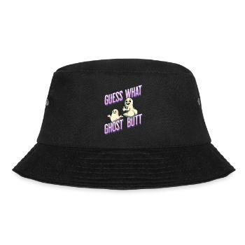 Halloween Costume Ghosts Butt Funny Saying - Bucket Hat - black - Front - Lela (165cm)