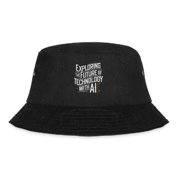 Faszinierende Welt Der Robotik Und Künstlichen - Bucket Hat - Schwarz - Vorne - Lela (165cm)