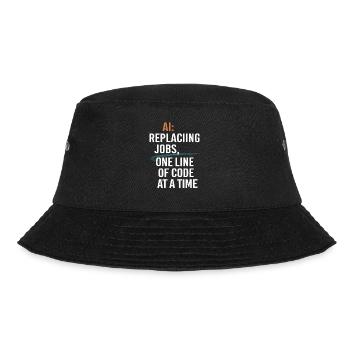 Faszinierende Welt Der Robotik Und Künstlichen - Bucket Hat - Schwarz - Vorne - Lela (165cm)