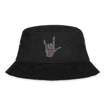 ASL Je t’aime Drôle Langue des signes DHH ASL Sourd - Bob - noir - Devant - Lela (165cm)