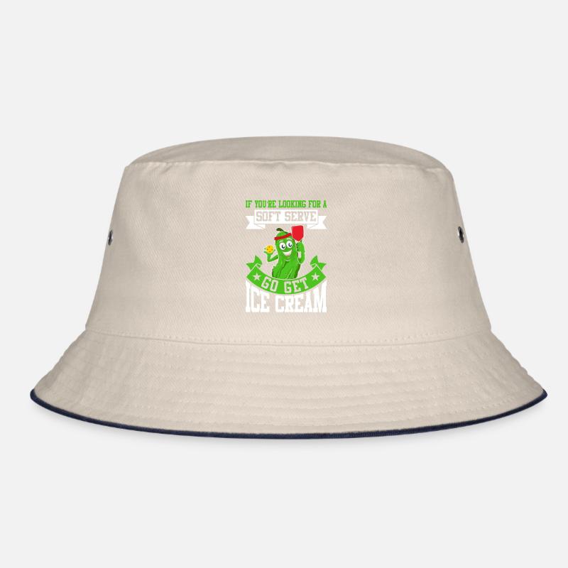 Pickleball Spieler Soft Serve Eiscreme Bucket Hat