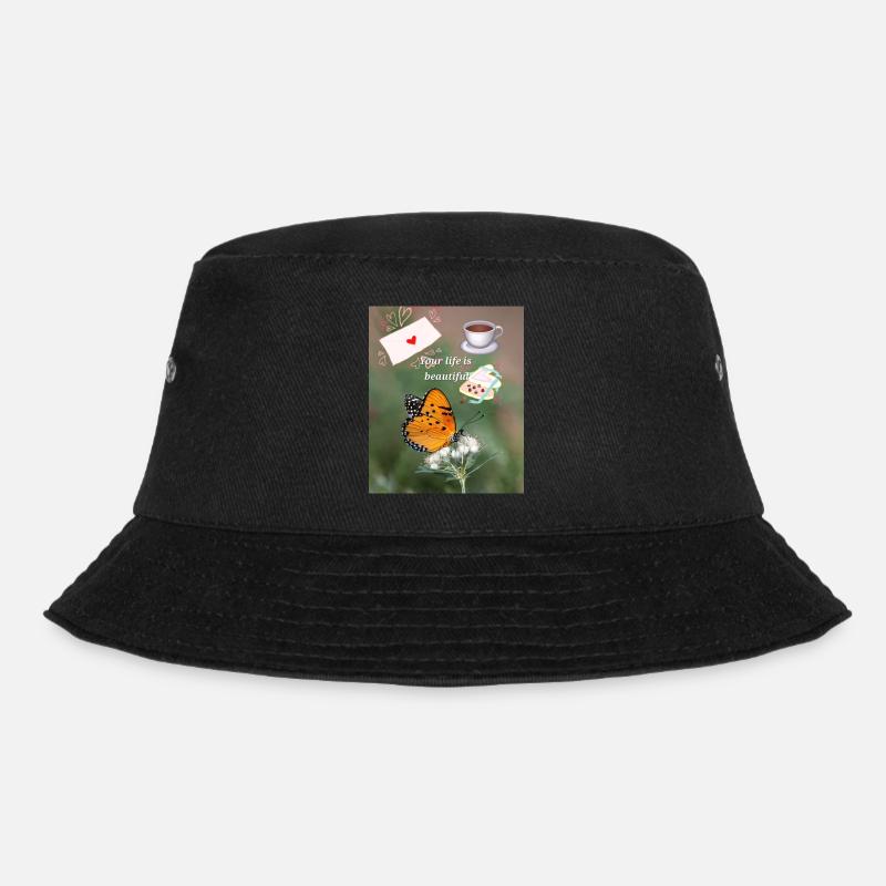 Schönes 💕 Leben - Bucket Hat - Schwarz