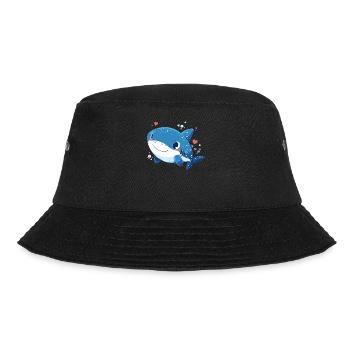 Whale Shark Walhaie Walhai - Bucket Hat - Schwarz - Vorne - Lela (165cm)