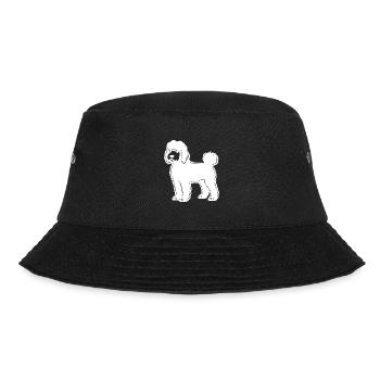Poodle Hund Silhouette - Bucket Hat - Schwarz - Vorne - Lela (165cm)
