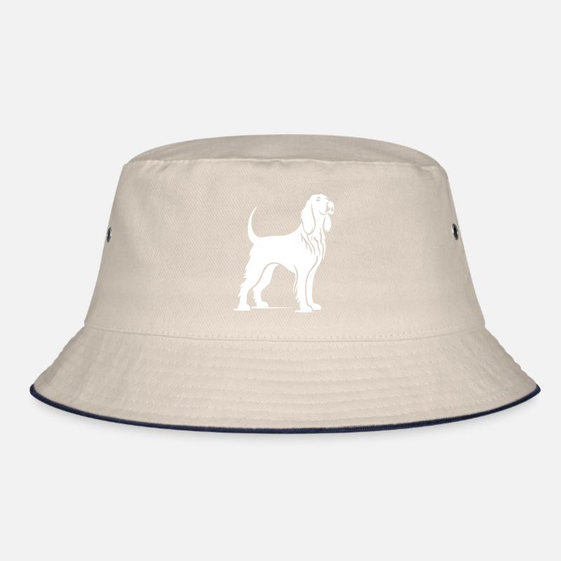 Afghan Hound Dog Silhouette Bucket Hat
