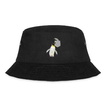 Pinguin, der nach Fisch in Ihrer falschen Tasche greift Spaß - Bucket Hat - Schwarz - Vorne - Lela (165cm)