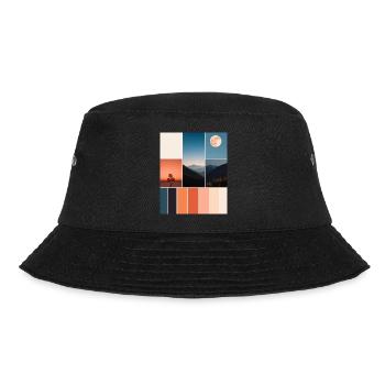 Mountains - Bucket Hat - black - Front - Lela (165cm)