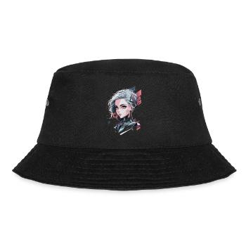 Futuristic Cyberpunk Warrior - Bucket Hat - black - Front - Lela (165cm)