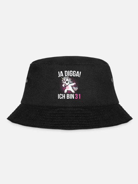 31. Geburtstag Frauen Einhorn Geschenk - Bucket Hat - Schwarz