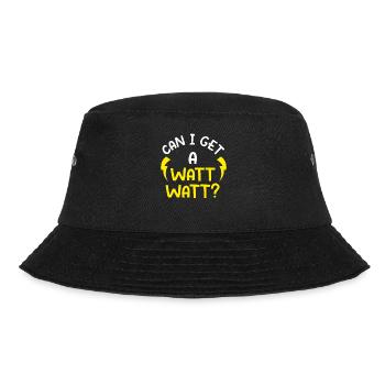 Kann ich ein Watt Watt bekommen? - Bucket Hat - Schwarz - Vorne - Lela (165cm)