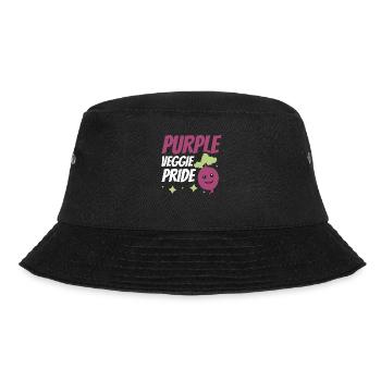 Beetroot vegetables for vegan farmer beets - Bucket Hat - black - Front - Lela (165cm)