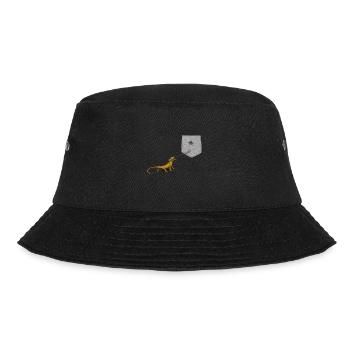 Lizard Tongue Reaching For Fly In Fake Pocket Fun - Bucket Hat - black - Front - Lela (165cm)