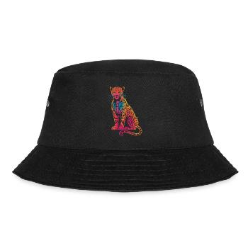Colorful Geometric Leopard - Bucket Hat - black - Front - Lela (165cm)