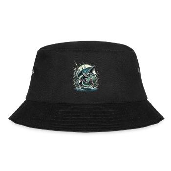 Lifelike Pike Fishing Adventure - Bucket Hat - black - Front - Lela (165cm)