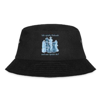 Schach figuren - Bucket Hat - Schwarz - Vorne - Lela (165cm)