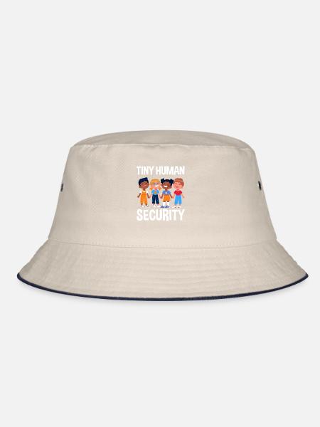 Little people safety daycare center - Bucket Hat - ecru/navy - Front