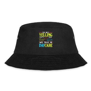 I don't scream, that's how we talk in kindergarten - Bucket Hat - black - Front - Lela (165cm)