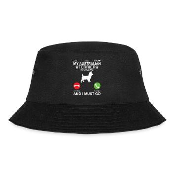 Australian Terrier Gifts - Bucket Hat - Schwarz - Vorne - Lela (165cm)