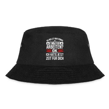 Working With The Pros Craft Sayings Funny - Bucket Hat - black - Front - Lela (165cm)