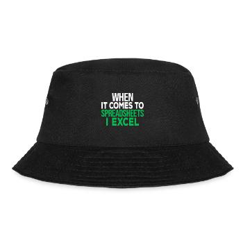 Funny Accountant CPA Accounting Tax Analyst - Bucket Hat - black - Front - Lela (165cm)