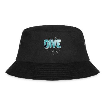 Taucher Tauchen - Bucket Hat - Schwarz - Vorne - Lela (165cm)
