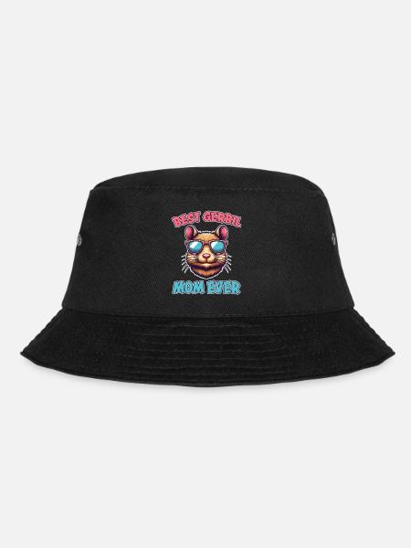 Gerbil Spruch Gerbil Mom Lustige Rennmaus Geschenk - Bucket Hat - Schwarz