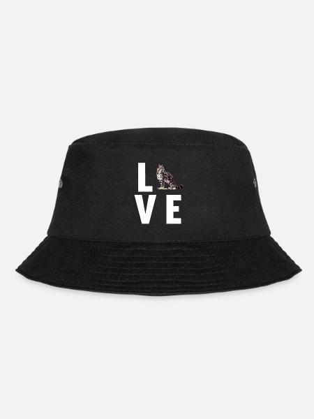 Clouded Leopard Nebelparder - Bucket Hat - Schwarz