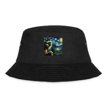 Crested Gibbon Starry Night - Bucket Hat - black - Front - Lela (165cm)