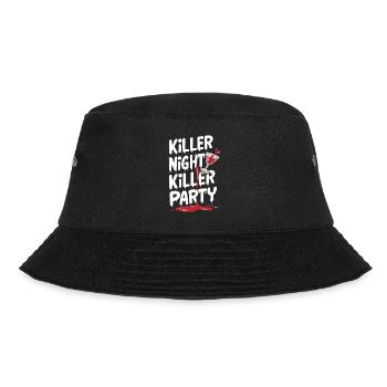 Krimi-dinner-outfit, Party, Tatort - Bucket Hat - Schwarz - Vorne - Lela (165cm)