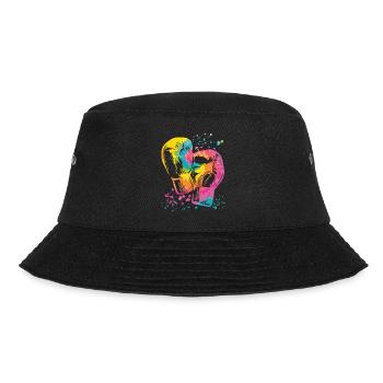 Boxen Kämpfer Kinder Boxen Match Boxer - Bucket Hat - Schwarz - Vorne - Lela (165cm)
