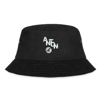 ANTON - Beautiful boy name with dinosaur - Bucket Hat - black - Front - Lela (165cm)
