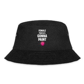 Malerinnen Streichen Hausillustratoren Designer - Bucket Hat - Schwarz - Vorne - Lela (165cm)