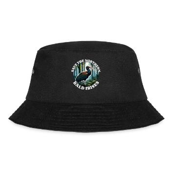 Northern Bald Ibis - Bucket Hat - black - Front - Lela (165cm)