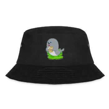 Seehund Vase - Bucket Hat - Schwarz - Vorne - Lela (165cm)